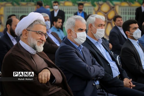 مراسم افتتاحیه نهضت ملی طراحی و ایجاد 2100 فضای ورزشی درون مدرسه‌ای (طرح شهید سردار سلیمانی)