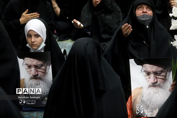 مراسم تشییع پیکر مرحوم  آیت الله فاطمی‌نیا در دانشگاه تهران
