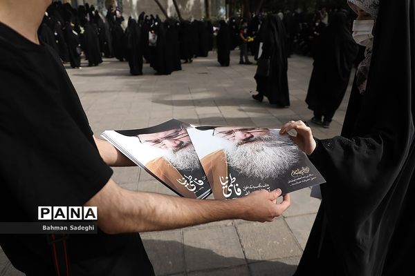 مراسم تشییع پیکر مرحوم  آیت الله فاطمی‌نیا در دانشگاه تهران