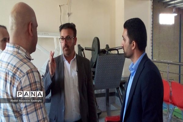 بازدید سرپرست معاونت تربیت‌بدنی و سلامت آموزش و پرورش استان بوشهر از هنرستان تربیت‌بدنی شهدای ورزش کار