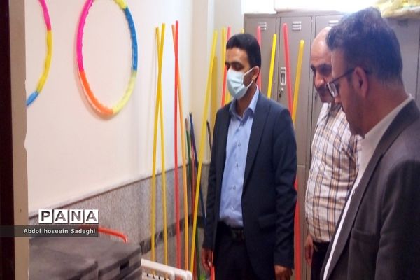 بازدید سرپرست معاونت تربیت‌بدنی و سلامت آموزش و پرورش استان بوشهر از هنرستان تربیت‌بدنی شهدای ورزش کار