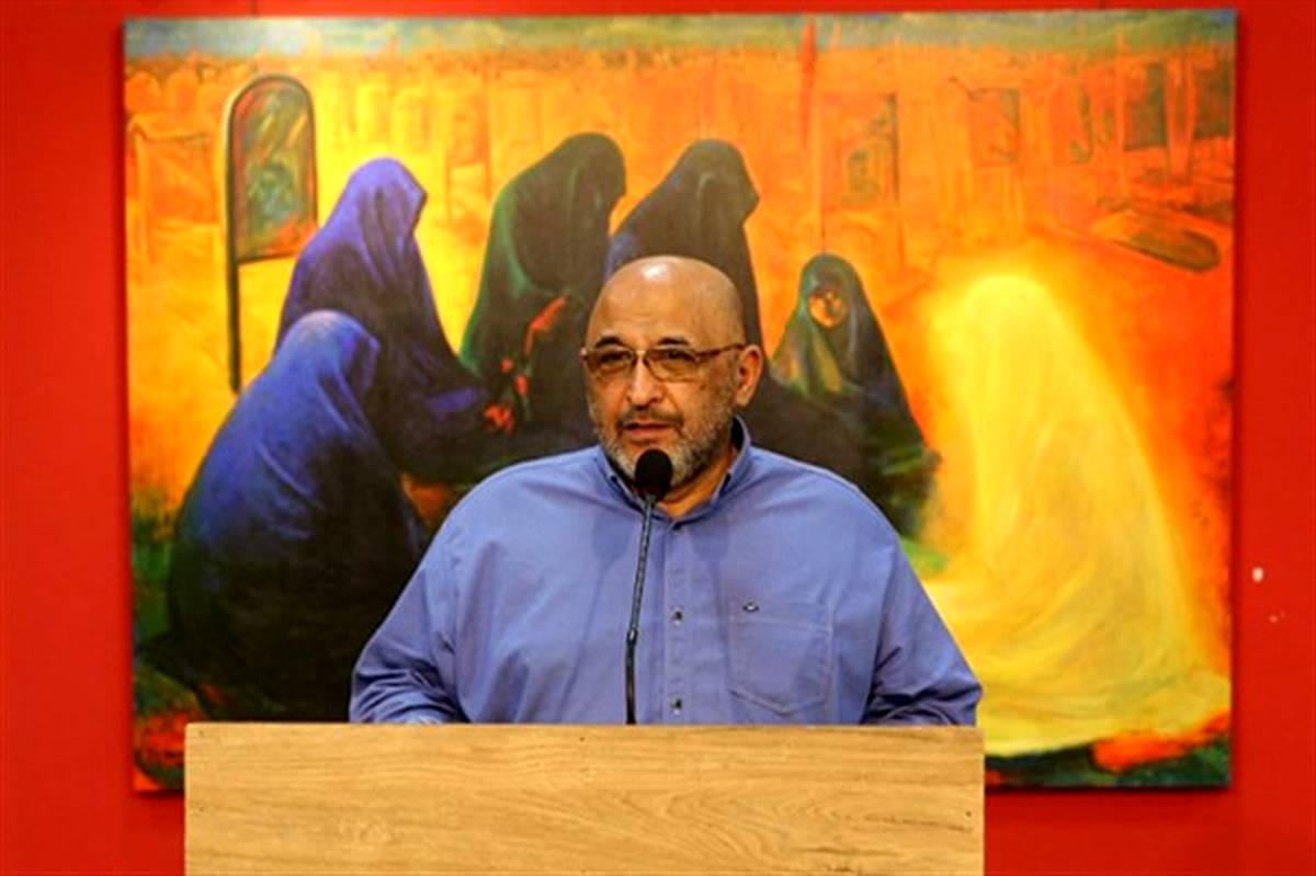 نمایشگاه «آسمان حسین؛ گزیده آثار استاد عبدالحمید قدیریان» افتتاح شد