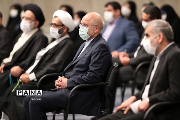 دیدار رئیس و نمایندگان مجلس شورای اسلامی با رهبر انقلاب