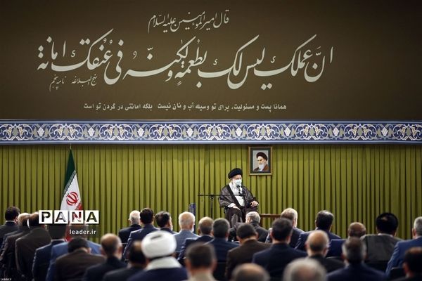 دیدار رئیس و نمایندگان مجلس شورای اسلامی با رهبر انقلاب