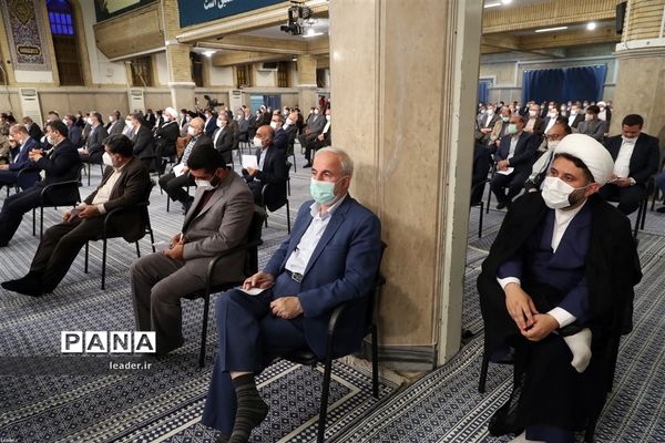 دیدار رئیس و نمایندگان مجلس شورای اسلامی با رهبر انقلاب