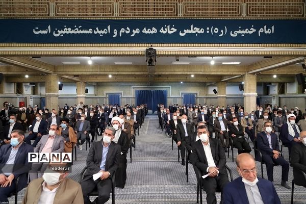 دیدار رئیس و نمایندگان مجلس شورای اسلامی با رهبر انقلاب