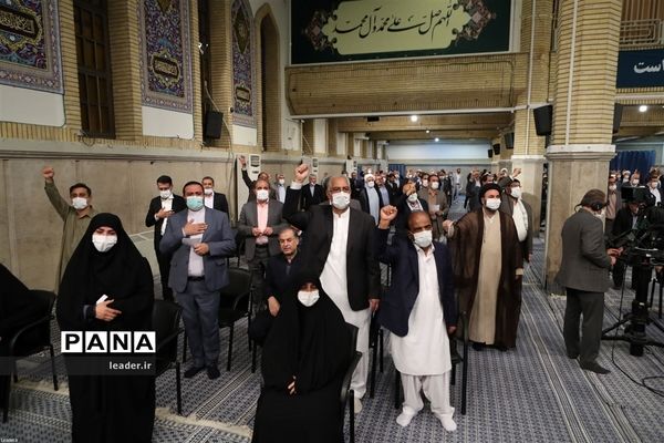 دیدار رئیس و نمایندگان مجلس شورای اسلامی با رهبر انقلاب