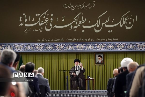 دیدار رئیس و نمایندگان مجلس شورای اسلامی با رهبر انقلاب