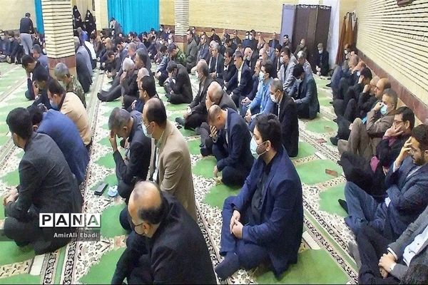 مراسم وداع با شهید گمنام در استانداری مازندران