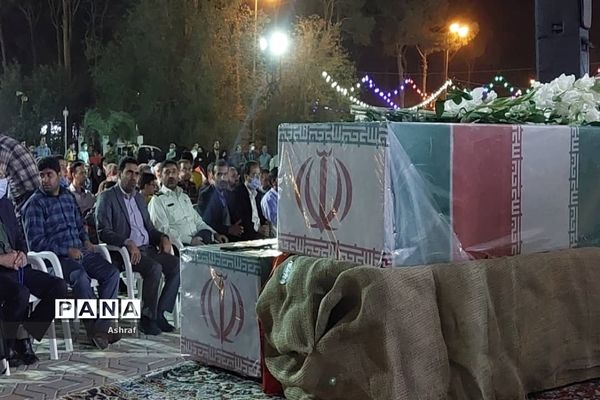 مراسم تشییع شهدای گمنام در استان مقدس امام‌زاده سلطان سید علی (ع ) نایین