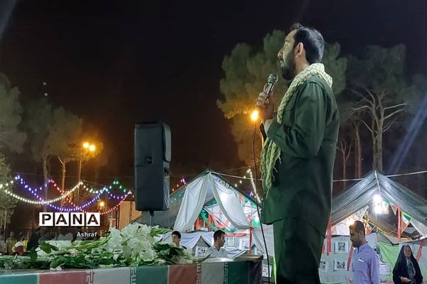 مراسم تشییع شهدای گمنام در استان مقدس امام‌زاده سلطان سید علی (ع ) نایین