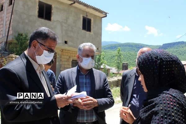 بازدید مدیرکل بنیاد مسکن مازندران از روستاهای هزار جریب گلوگاه