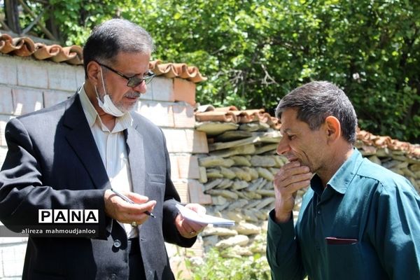 بازدید مدیرکل بنیاد مسکن مازندران از روستاهای هزار جریب گلوگاه