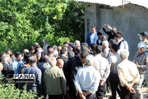 بازدید استاندار مازندران از روستای مصیب محله شهرستان گلوگاه