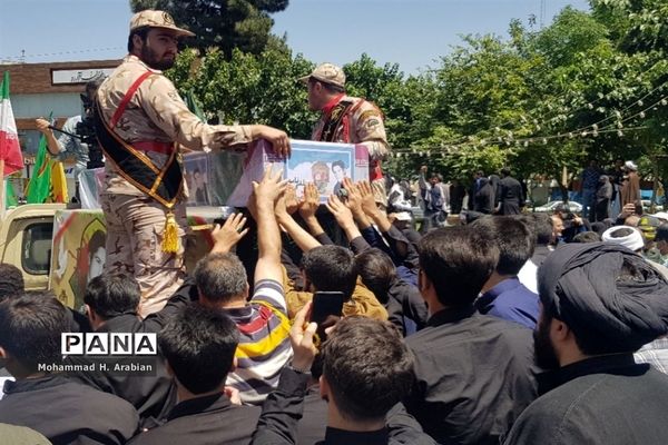 مراسم تشییع شهید مصطفی نامور در قم