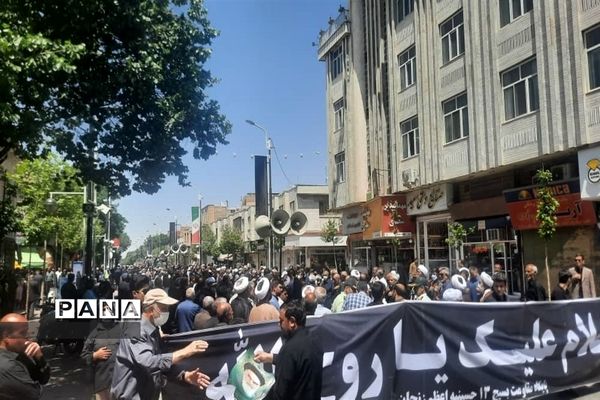 مراسم عزاداری رحلت امام خمینی (ره) در زنجان
