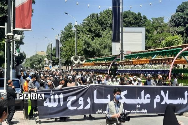 مراسم عزاداری رحلت امام خمینی (ره) در زنجان