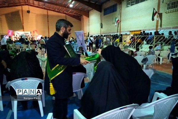 مراسم جشن دهه کرامت در روستای باقرآباد قم