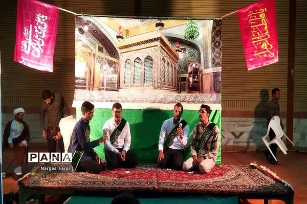 مراسم جشن دهه کرامت در روستای باقرآباد قم