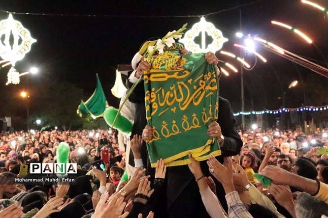 اجتماع باشکوه مردم آباده درجشن میلاد امام رضا علیه السلام