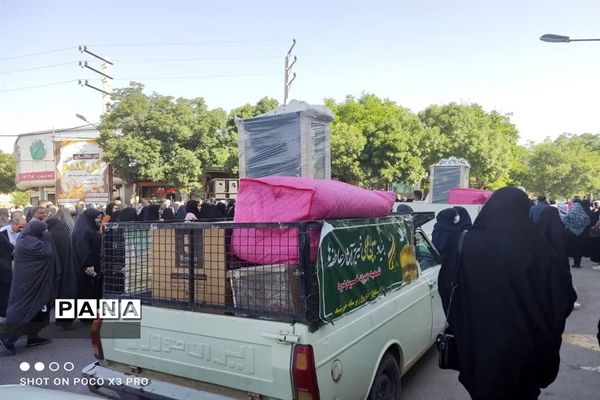 مراسم استقبال از کاروان زیر سایه خورشید