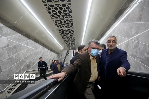 افتتاح ایستگاه مترو شهدای ۱۷ شهریور