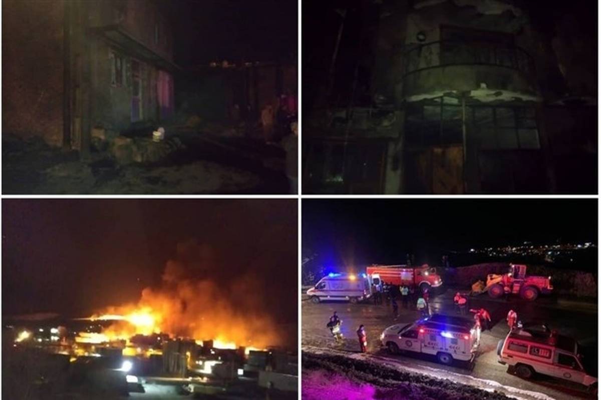 انفجار تانکر مازوت در سنندج ٢ کشته به‌جا گذاشت