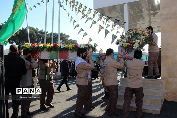 مراسم تشییع پیکر مطهر چهار شهید گمنام در اسلامشهر