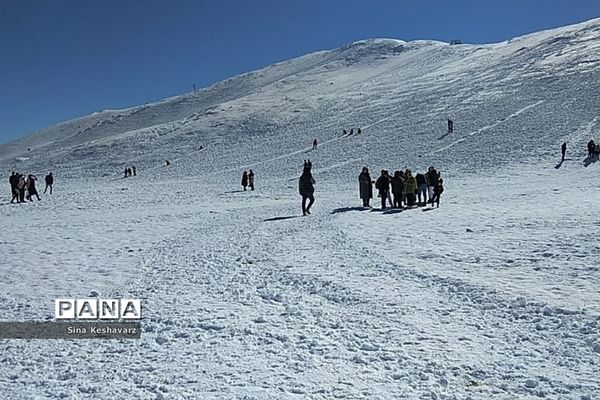 طبیعت برفی سپیدان استان فارس