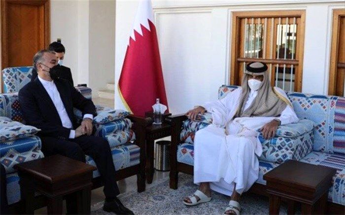 گفت‌وگوی وزیر خارجه ایران با امیر قطر در دوحه