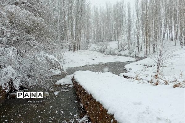 بارش برف در فریدونشهر اصفهان