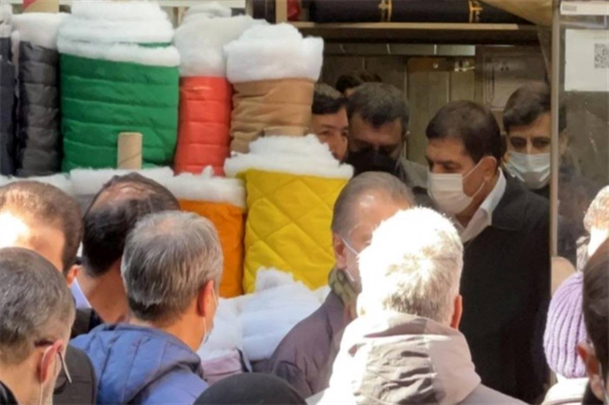 بازدید 3 ساعته معاون اول رئیس‌جمهوری از بازار بزرگ تهران