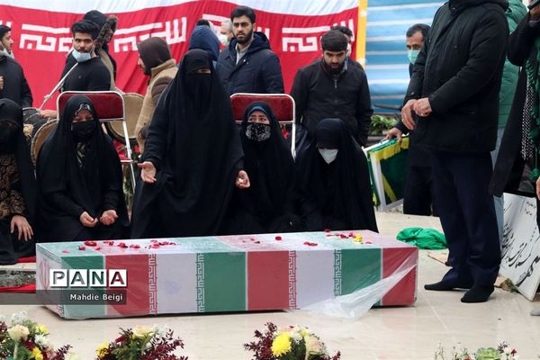 تشییع و تدفین شهید گمنام در شهرستان شهریار