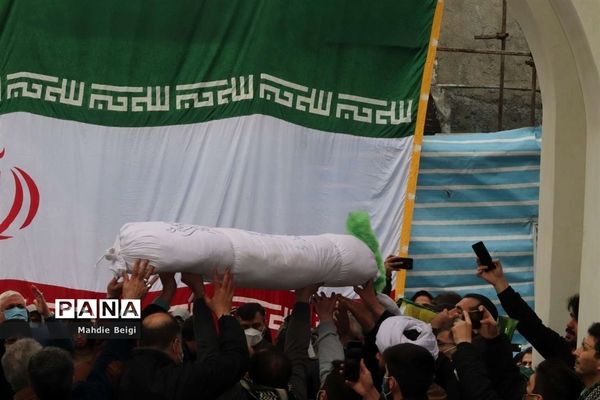 تشییع و تدفین شهید گمنام در شهرستان شهریار