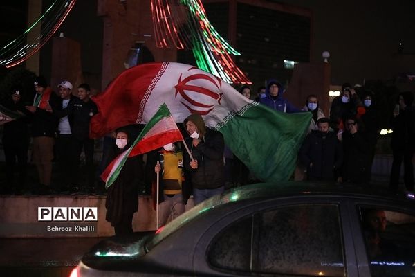 شادی مردم پس از صعود ایران به جام جهانی قطر