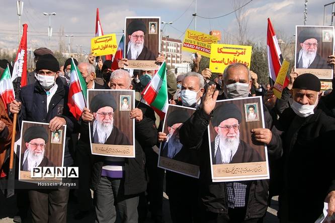 راهپیمایی نمازگزاران تهرانی در حمایت از مردم مظلوم یمن