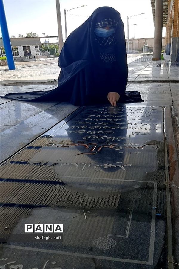 برگزاری آیین میهمانی لاله ها در گلزار مطهر شهدای امیدیه