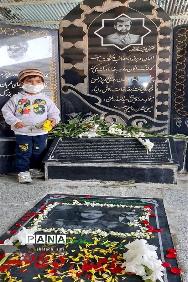 برگزاری آیین میهمانی لاله ها در گلزار مطهر شهدای امیدیه