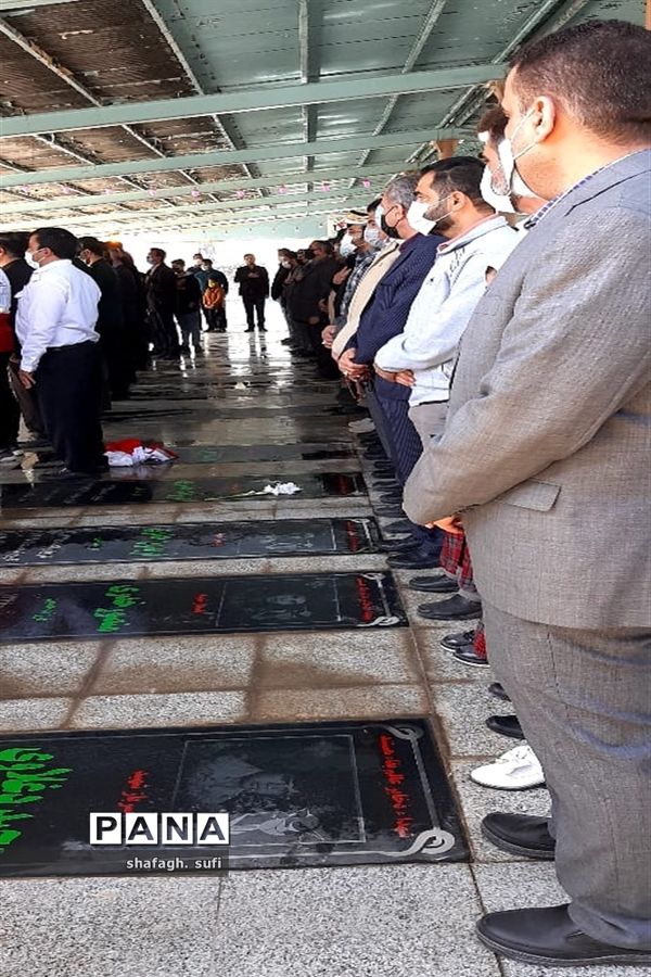 برگزاری آیین میهمانی لاله ها در گلزار مطهر شهدای امیدیه