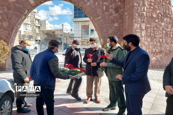 آئین غبار روبی مزار شهدای گمنام ناحیه دو شهرری