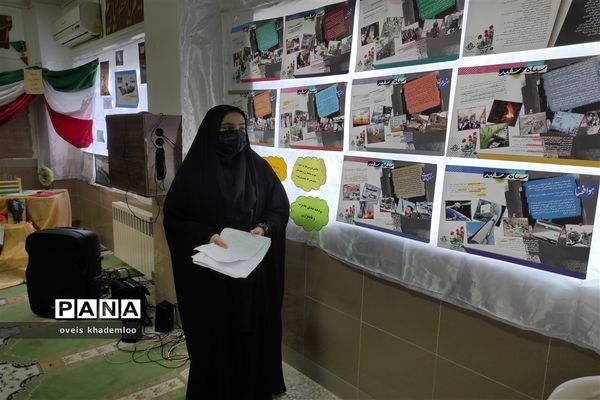 بازدید مسئول اتحادیه انجمن‌های اسلامی دانش‌آموزان مازندران از نمایشگاه مدرسه انقلاب در گلوگاه