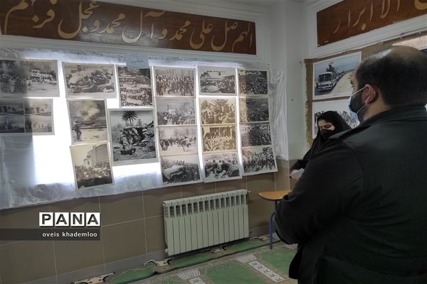 بازدید مسئول اتحادیه انجمن‌های اسلامی دانش‌آموزان مازندران از نمایشگاه مدرسه انقلاب در گلوگاه