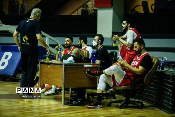 تمرین تیم ملی بسکتبال پیش از رقابت های مقدماتی جام جهانی