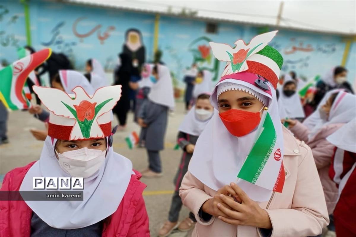 جشن‌های دهه مبارک فجر در مدارس شهرستان داراب