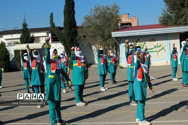 مانور تشکیلاتی یاوران انقلاب در گلوگاه