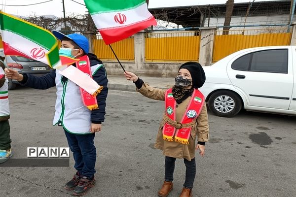 راهپیمایی یوم الله ۲۲بهمن در شهر قدس