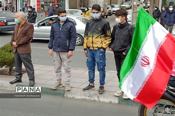 راهپیمایی۲۲بهمن در شهر قدس