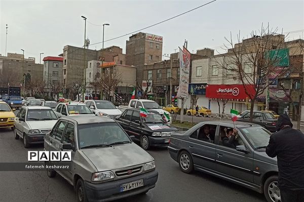 راهپیمایی۲۲بهمن در شهر قدس