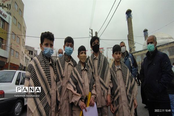 راهپیمایی۲۲بهمن در شهر قدس
