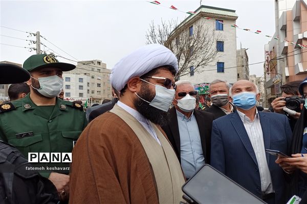 راهپیمایی۲۲بهمن در شهر قدس
